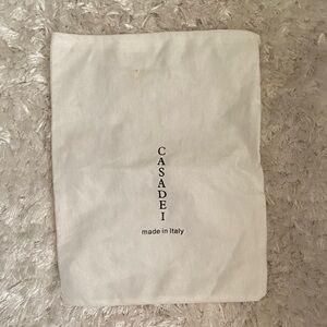 Casadei Ivory Dust Bag 14*10.5”